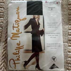 Philippe Matignon Reversible Pantyhose, Pistacchio, M
